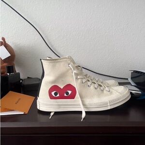 CONVERSE CHUCK TAYLOR ALL STAR 70 HIGH come does Garçons  PLAY white